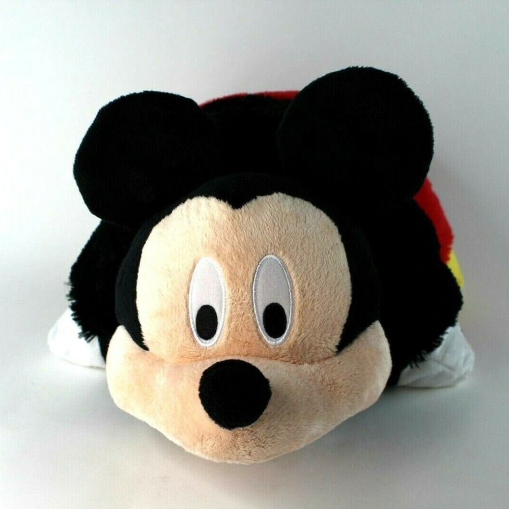Mickey Mouse Clubhouse Pillow Pet Mickey Mouse Disney Junior EUC Full Size 17"